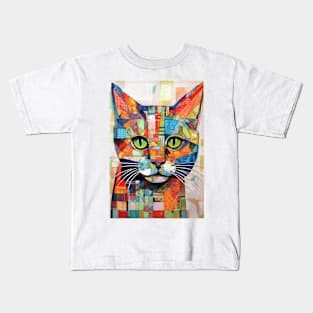 Abstract Cat 4 Kids T-Shirt